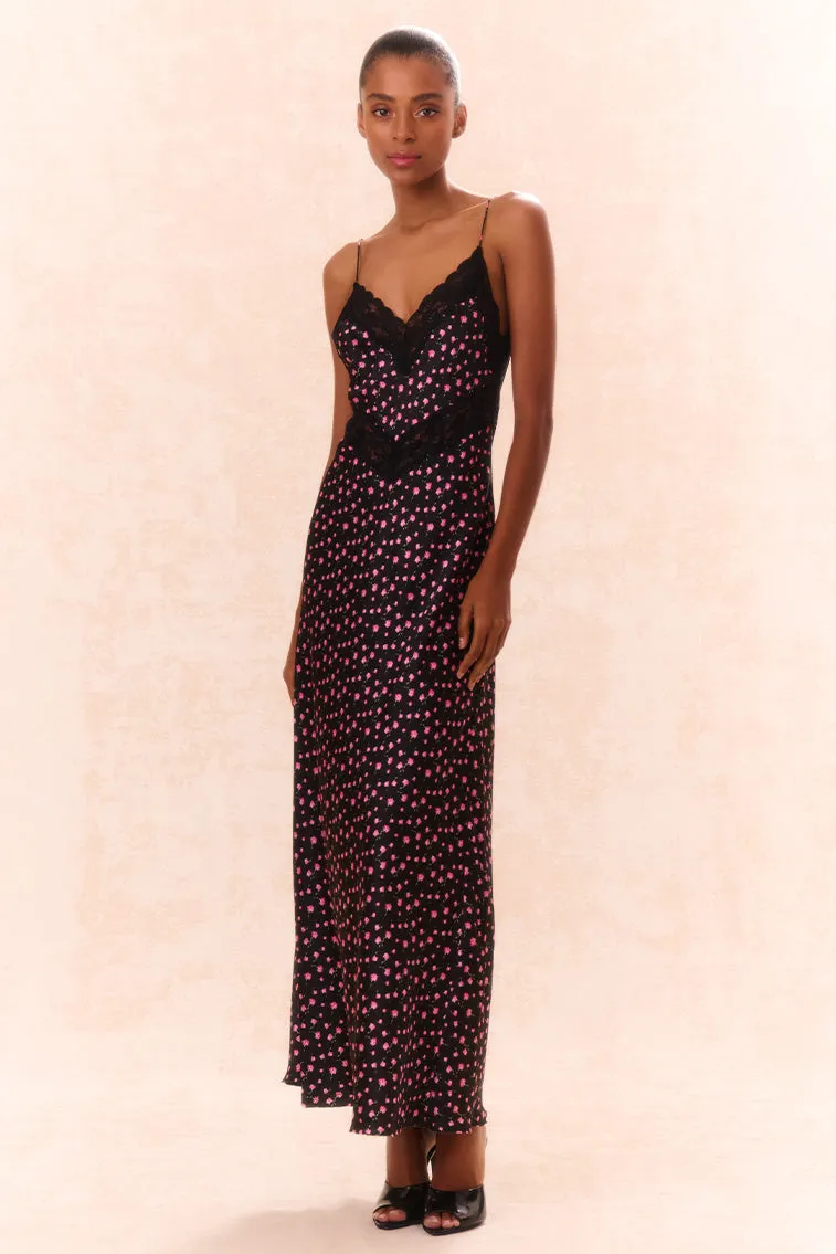 Serita Silk Floral Maxi Dress sold by LoveShackFancy product image thumbnail 3