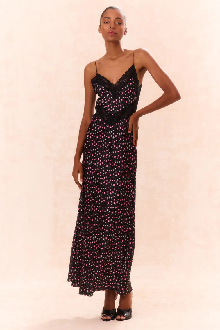 Serita Silk Floral Maxi Dress sold by LoveShackFancy