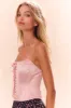 Lucarelli Lace-Up Corset Top sold by LoveShackFancy