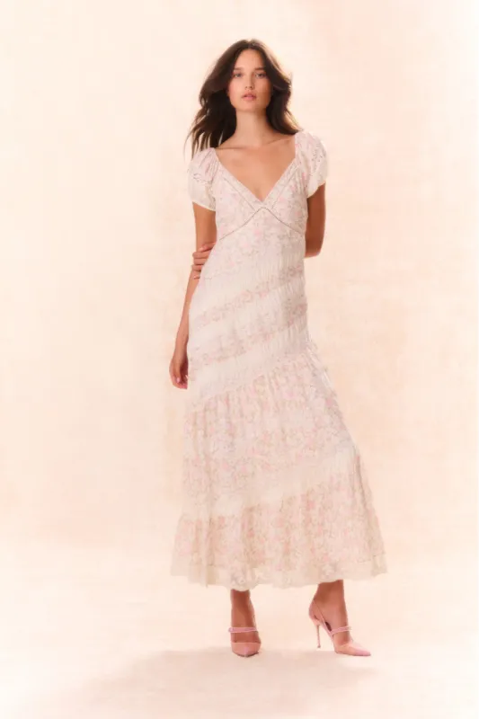 Verene Floral Maxi Dress sold by LoveShackFancy
