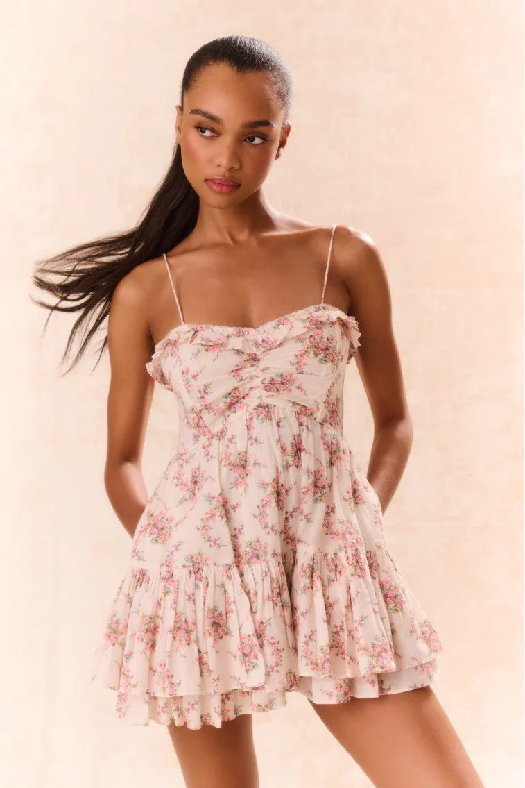 Linny Floral Mini Dress sold by LoveShackFancy product image thumbnail 3
