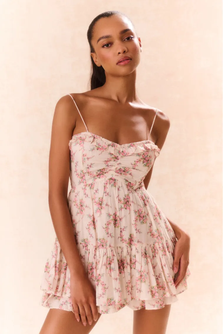 Linny Floral Mini Dress sold by LoveShackFancy