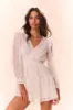 Alonsa Lace-Detailed Mini Dress - CREAM sold by LoveShackFancy