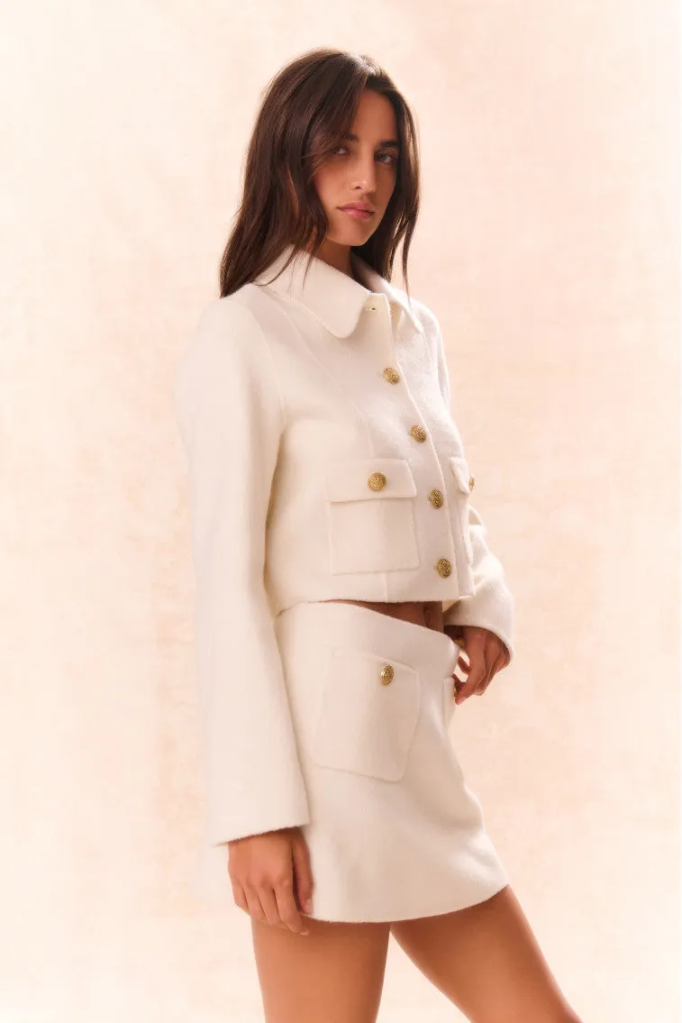 Lettie Wool Military-Inspired Jacket sold by LoveShackFancy product image thumbnail 5