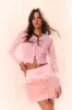 Viviette Feather Mini Skirt sold by LoveShackFancy