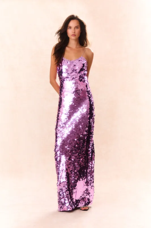 Anora Sequin Gown made by LoveShackFancy