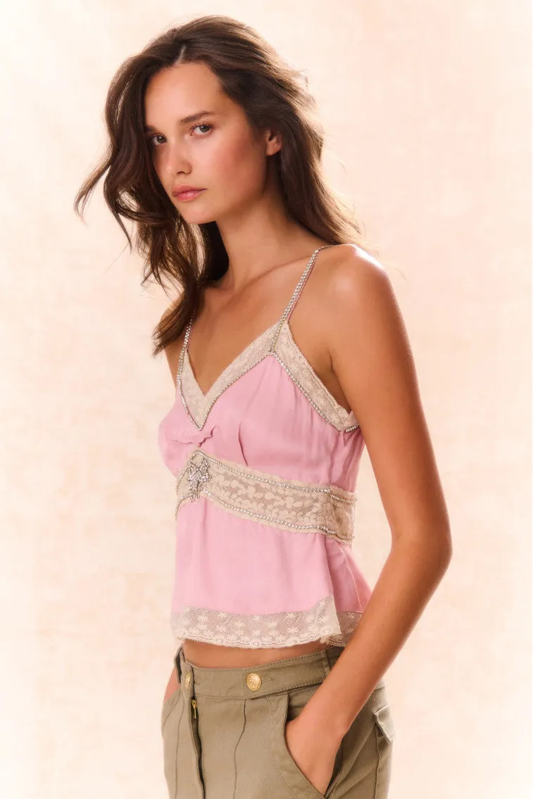 Laticia Embellished Satin Top sold by LoveShackFancy product image thumbnail 3