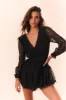 Alonsa Lace-Detailed Mini Dress sold by LoveShackFancy