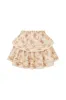 Ruffle Mini Lace-Trimmed Floral Skirt sold by LoveShackFancy