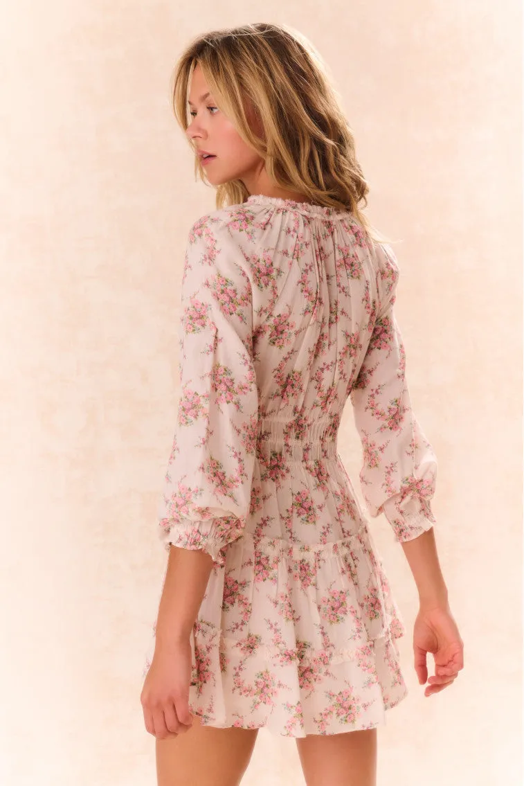 Mellini Floral Cotton Mini Dress sold by LoveShackFancy product image thumbnail 5