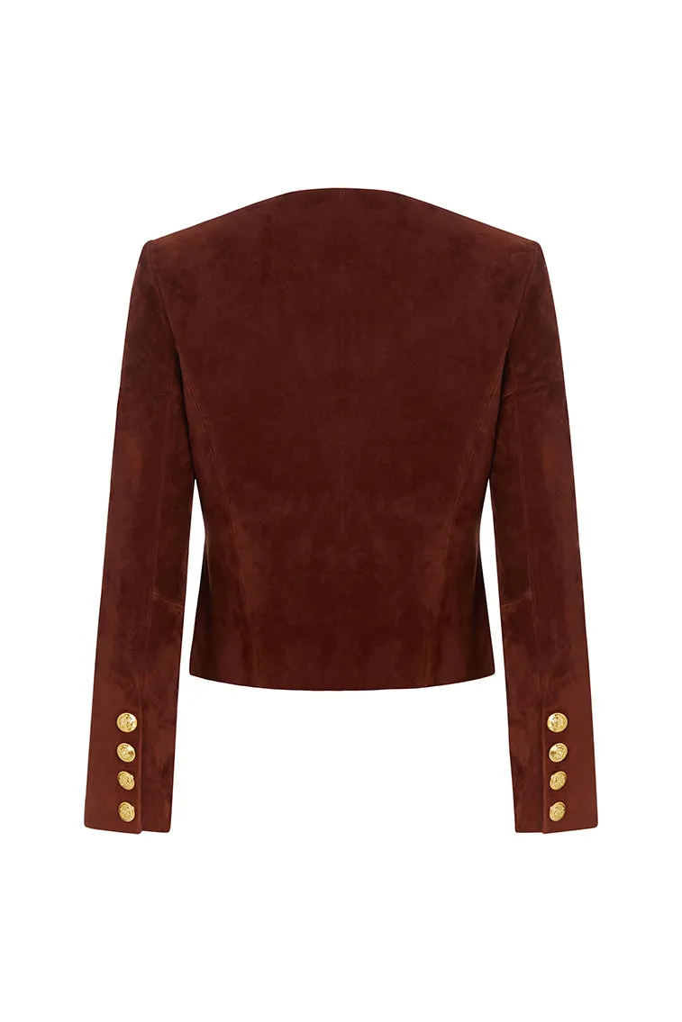 Susanna Chow New York Tessa Suede Jacket sold by LoveShackFancy product image thumbnail 2