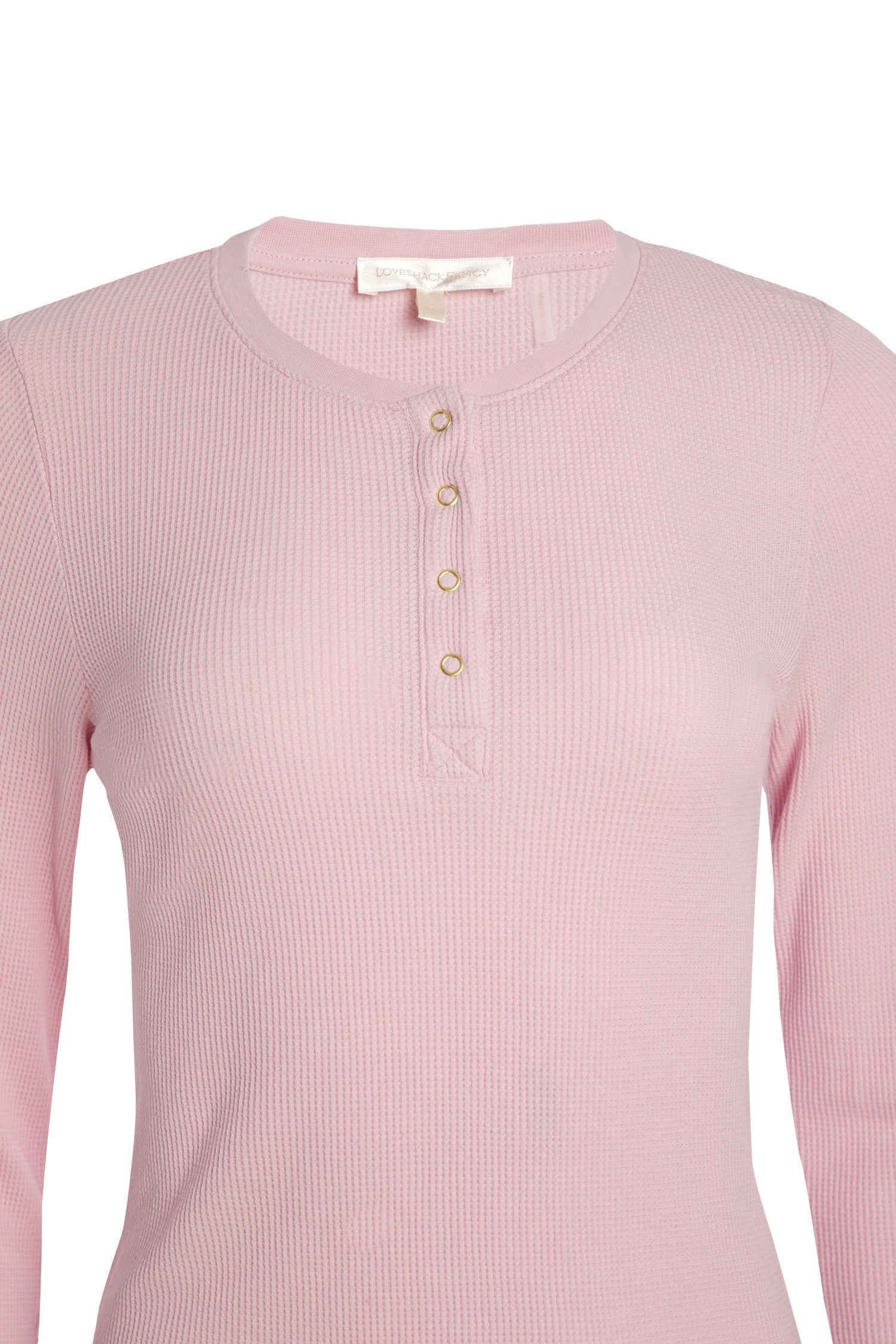 Thelia Waffle Knit Henley sold by LoveShackFancy product image thumbnail 11