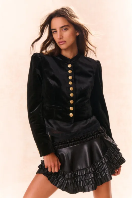 Pendine Velvet Military Jacket sold by LoveShackFancy