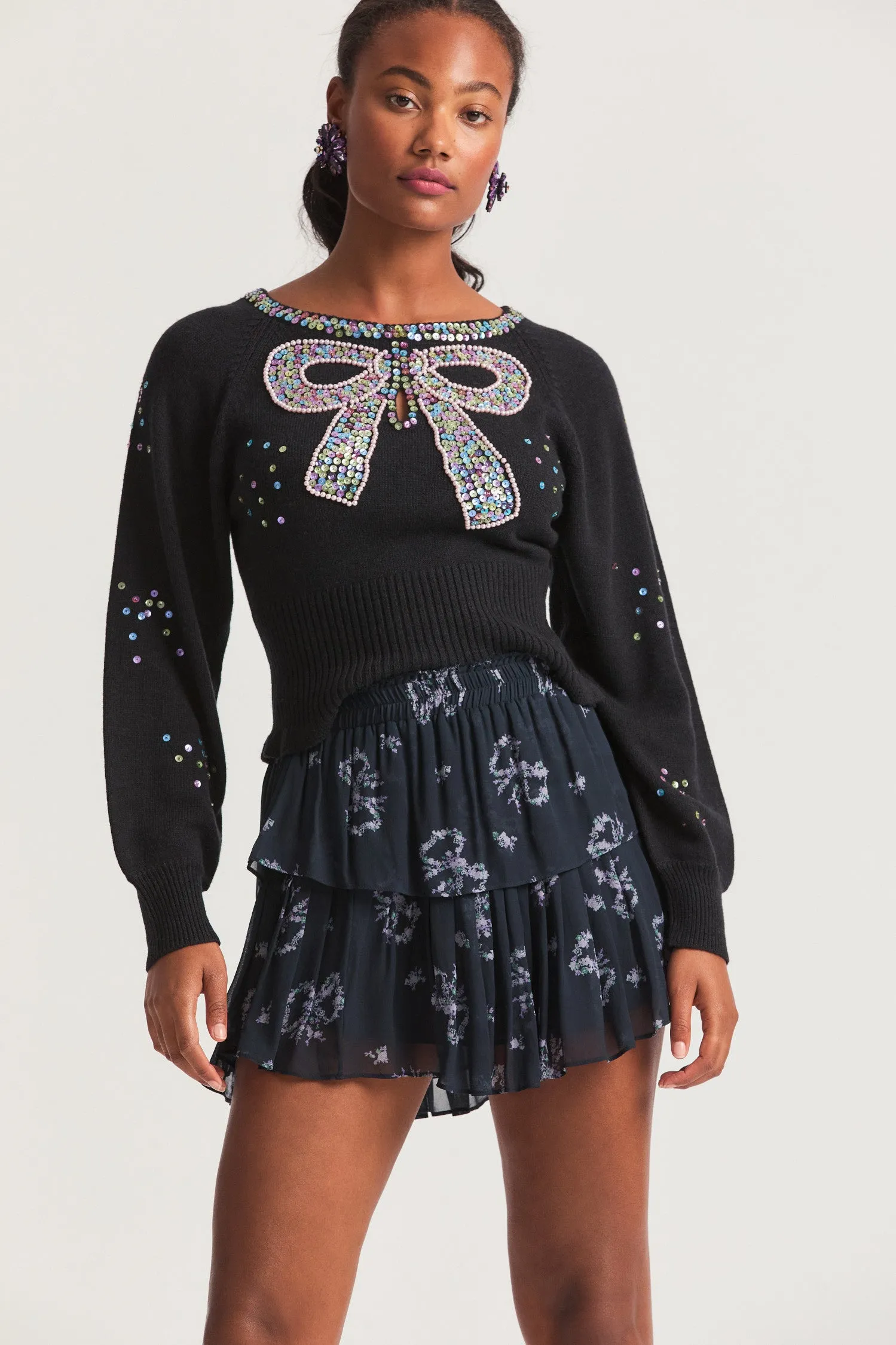 Ruffle Mini Skirt sold by LoveShackFancy