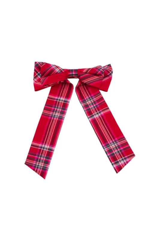 Lorna Tartan Barette sold by LoveShackFancy