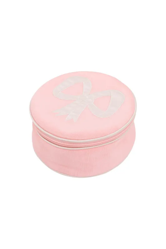 Walker Valentine Round Zip Jewelry Case sold by LoveShackFancy