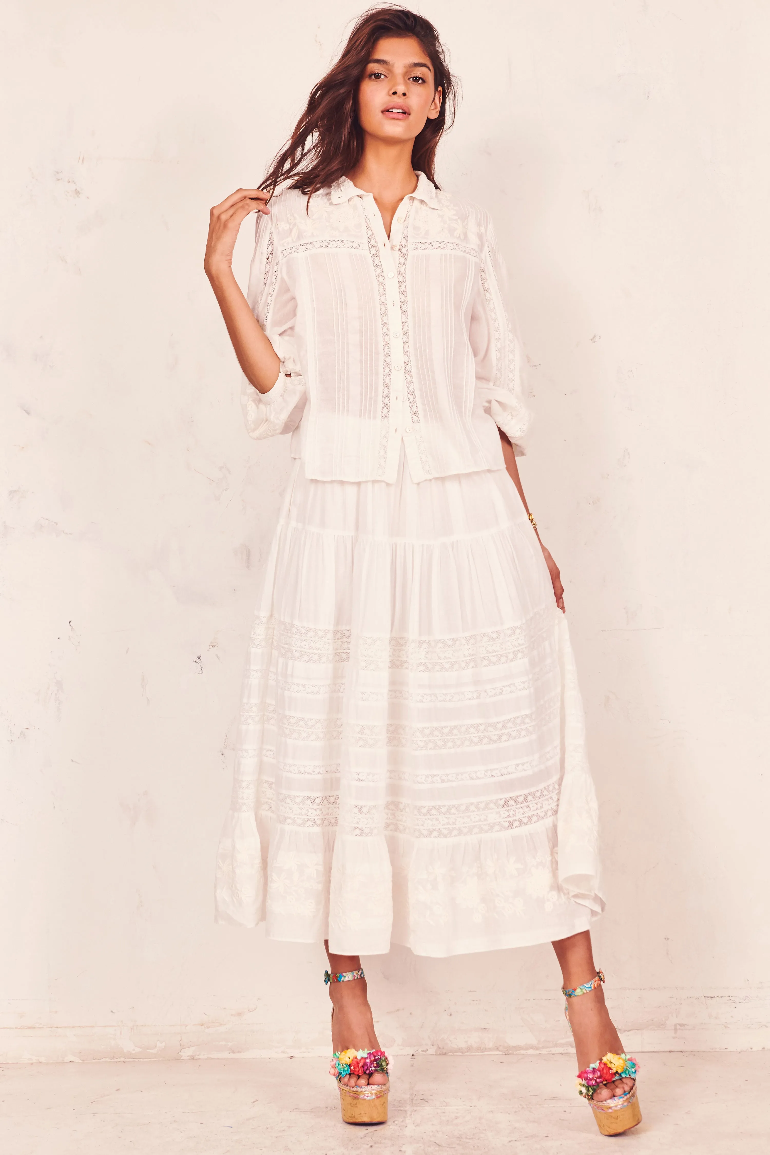 Ronda Cotton Top sold by LoveShackFancy product image thumbnail 3