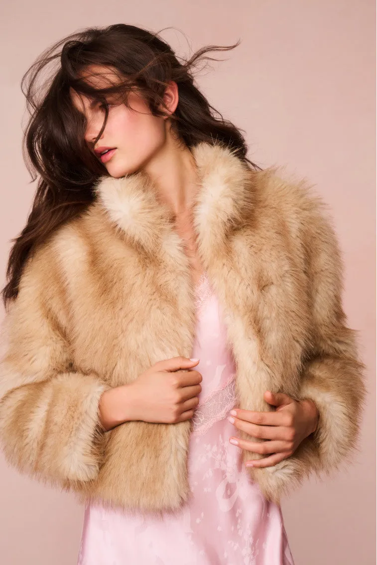 Clarabella Faux Fur Jacket sold by LoveShackFancy product image thumbnail 5