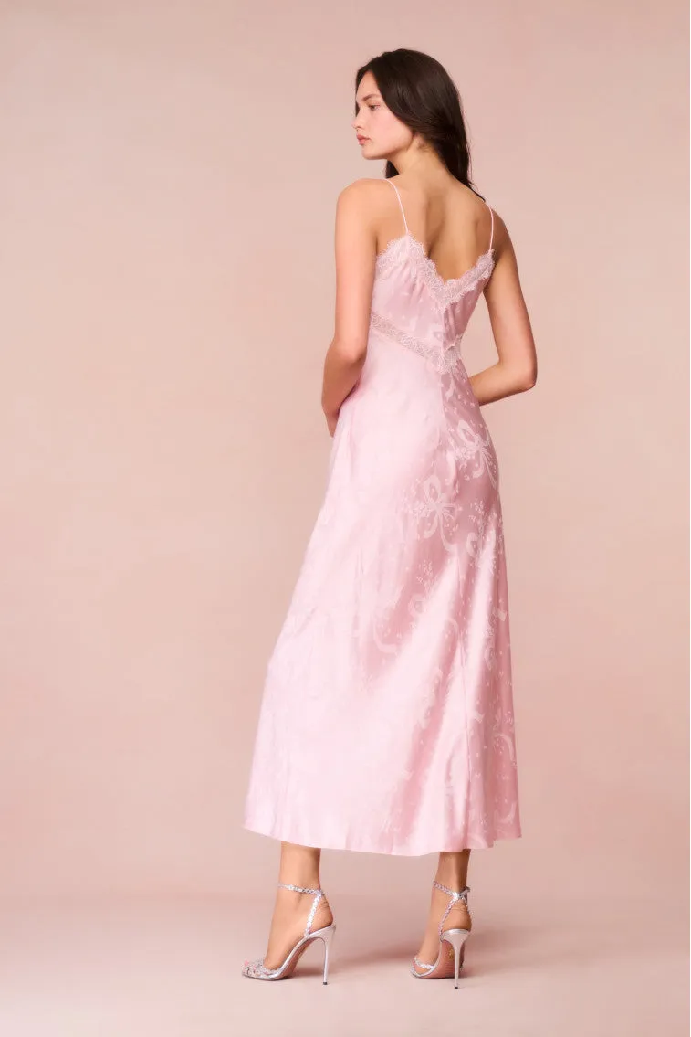 Serita Bow Jacquard Maxi Dress sold by LoveShackFancy product image thumbnail 4
