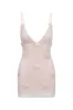 Whilden Metallic Bow-Embellished Mini Dress sold by LoveShackFancy
