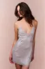 Whilden Metallic Bow-Embellished Mini Dress sold by LoveShackFancy