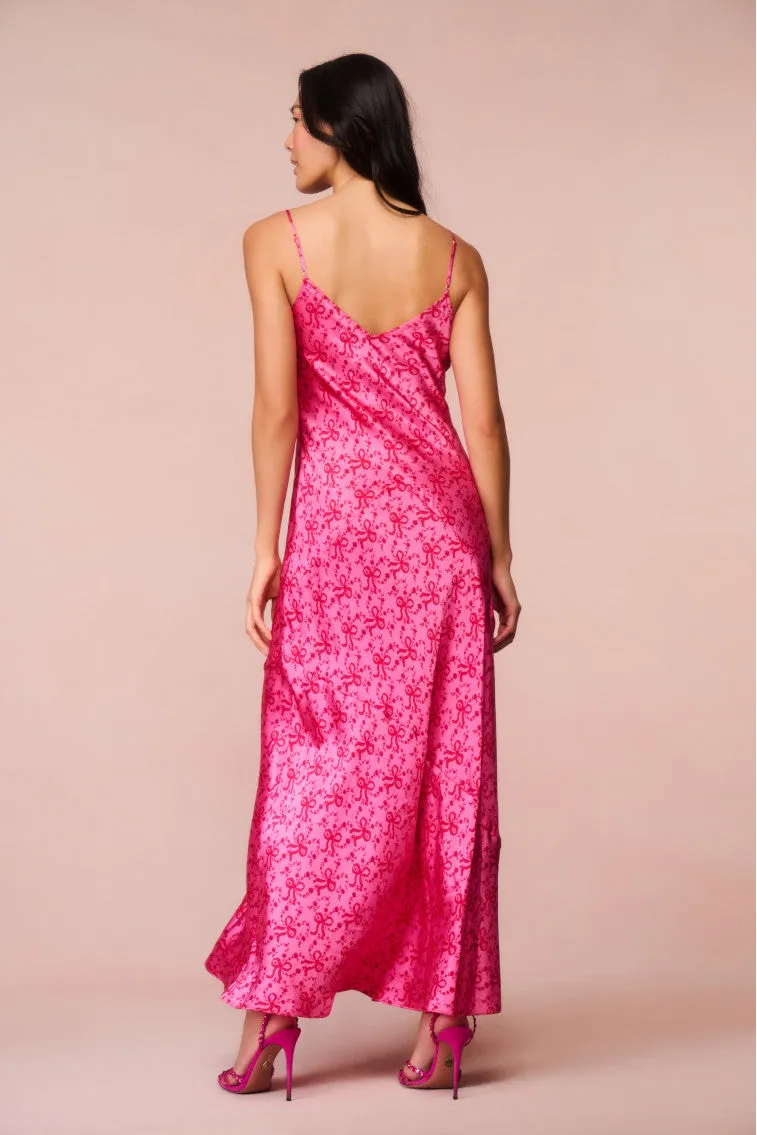 Azalea Silk Bow-Printed Maxi Dress sold by LoveShackFancy product image thumbnail 5
