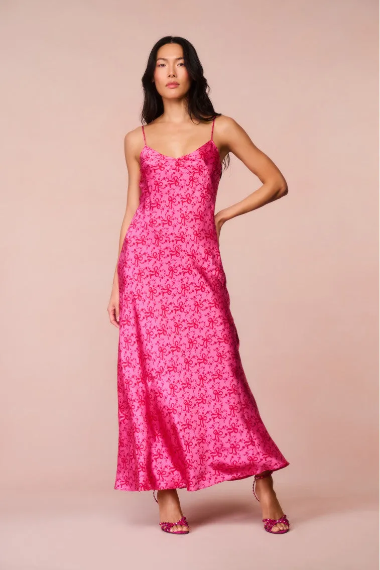 Azalea Silk Bow-Printed Maxi Dress sold by LoveShackFancy product image thumbnail 3
