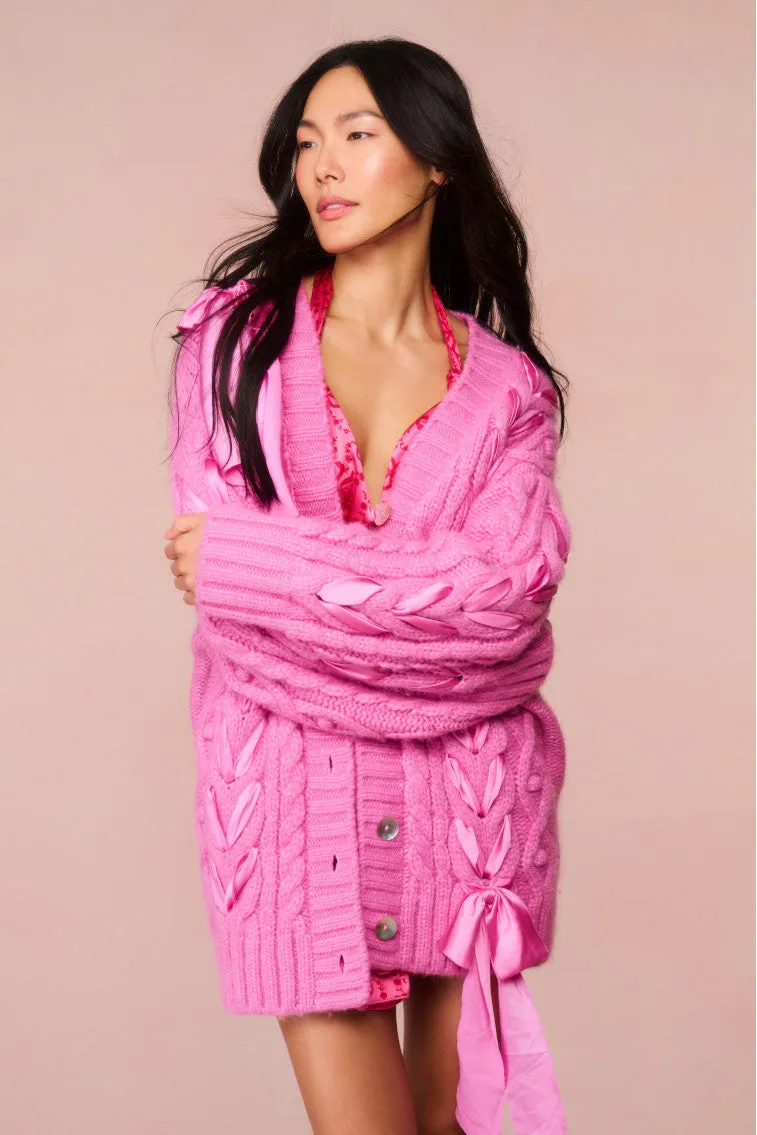 Kassius Alpaca-Blend Ribbon Cardigan sold by LoveShackFancy product image thumbnail 2