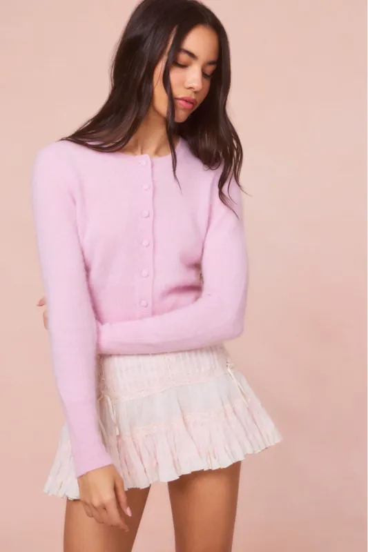 Adeanne Cropped Cashmere Cardigan sold by LoveShackFancy