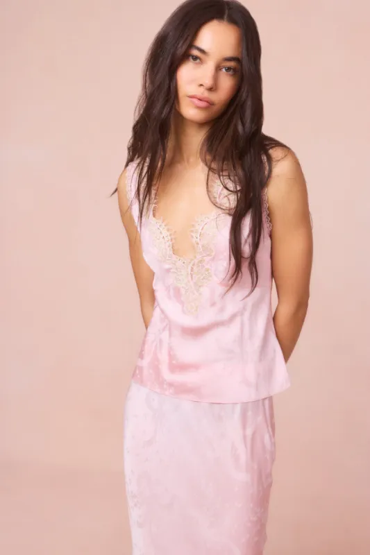 Adette Silk-Blend Jacquard Top sold by LoveShackFancy