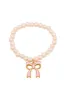 She's Coquette Pink Bow Pearl Bracelet sold by LoveShackFancy