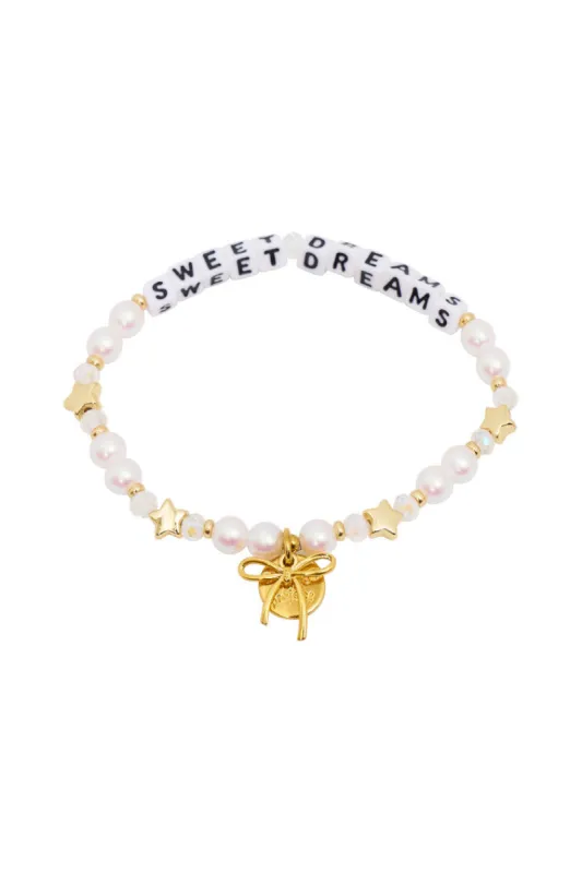 Little Words Project Sweet Dreams Bracelet sold by LoveShackFancy