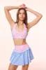 Dierdra Floral Sports Bra sold by LoveShackFancy
