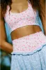 Dierdra Floral Sports Bra sold by LoveShackFancy