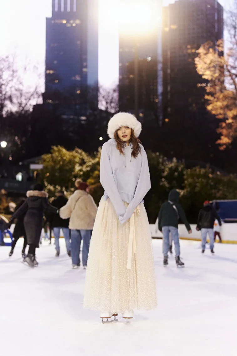 LoveShackFancy x MAX&MOI Wool-Cashmere Faux Fur Hoodie sold by LoveShackFancy product image thumbnail 3