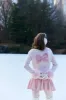 LoveShackFancy x MAX&MOI Piata Faux Fur Bow Sweater sold by LoveShackFancy