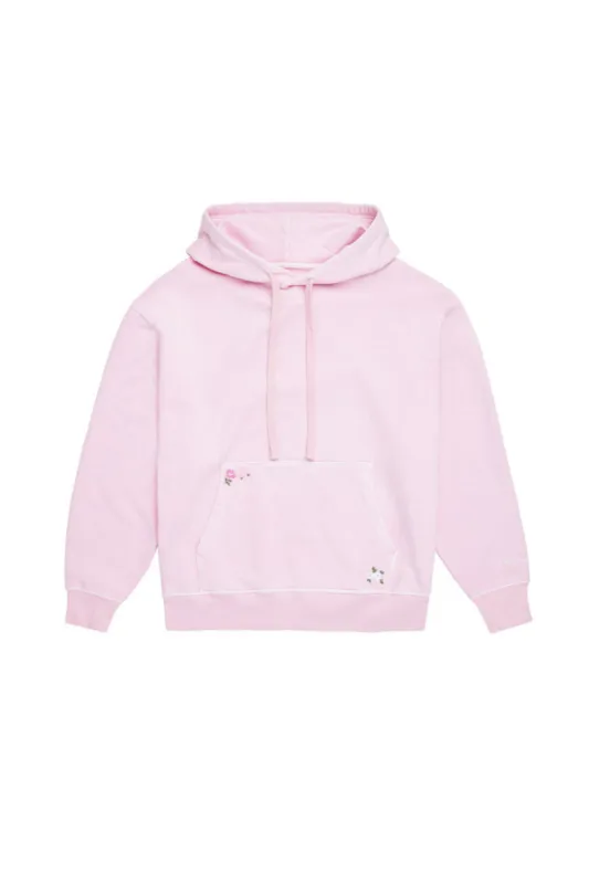 Lalita Hoodie - POWDER PINK sold by LoveShackFancy