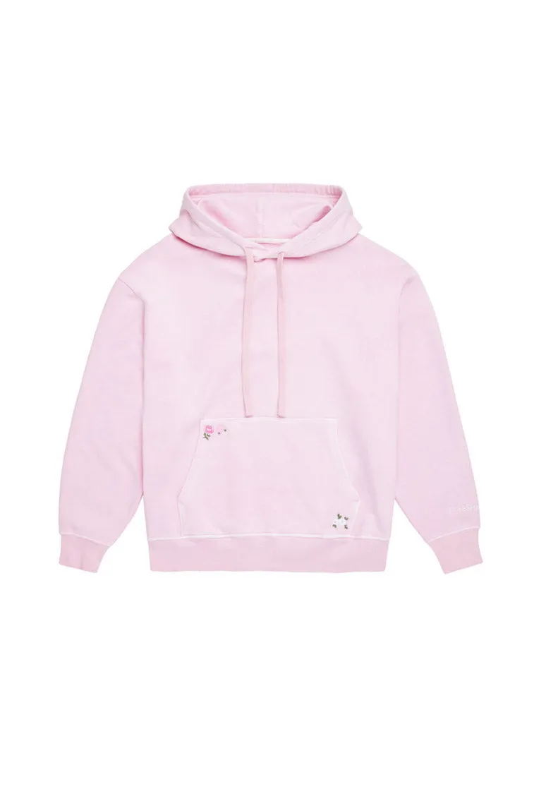 Lalita Hoodie - POWDER PINK sold by LoveShackFancy