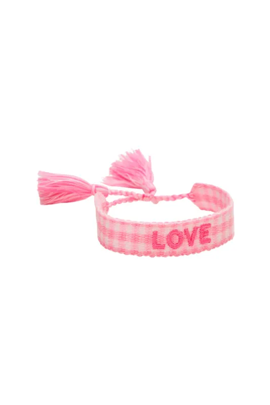Gingham Love Woven Bracelet sold by LoveShackFancy