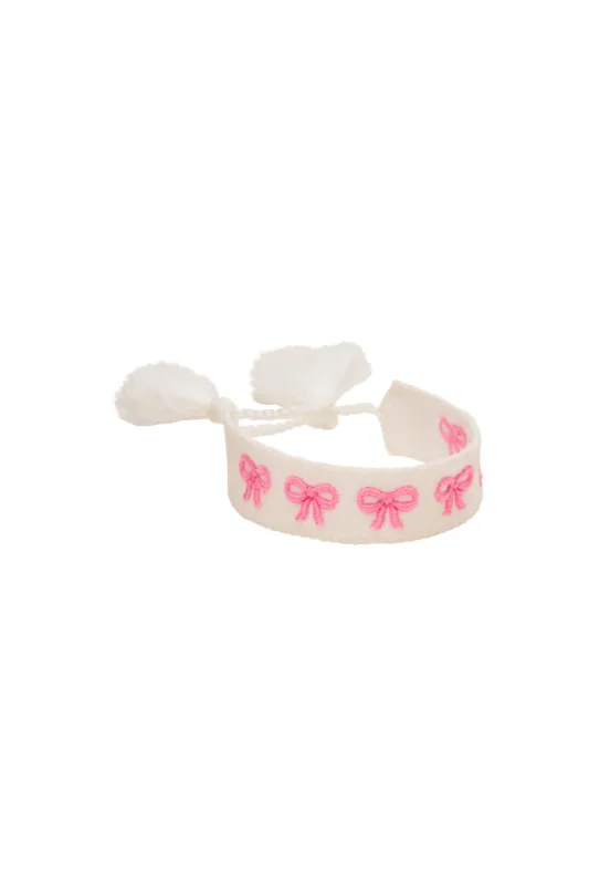 Bow Woven Bracelet sold by LoveShackFancy