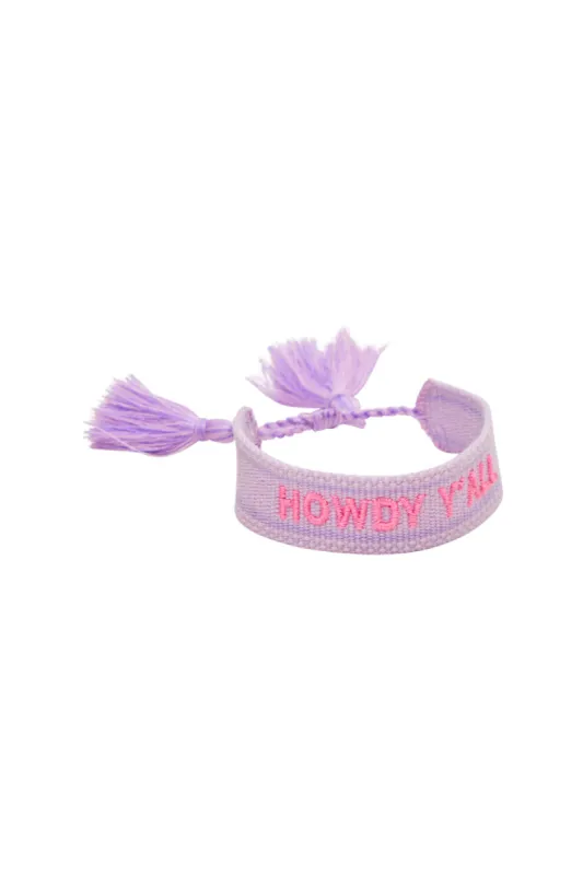 Howdy Y'All Woven Bracelet sold by LoveShackFancy