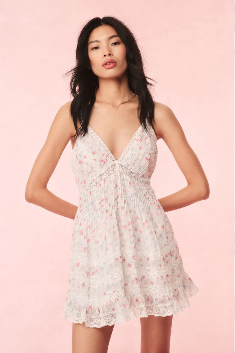 Alonna Cotton Floral Mini Dress sold by LoveShackFancy product image thumbnail 3
