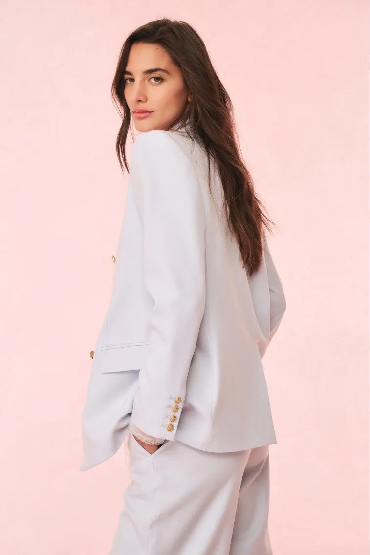 Reiser Wool-Blend Double-Breasted Blazer sold by LoveShackFancy product image thumbnail 4