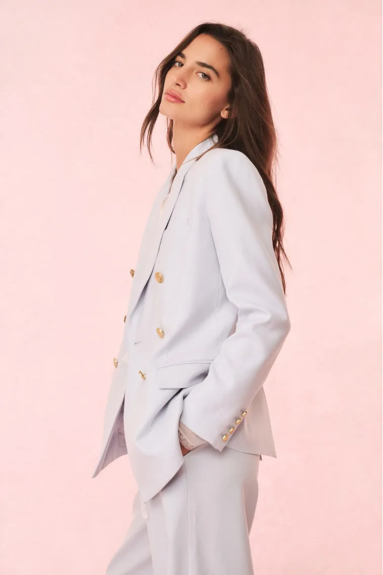 Reiser Wool-Blend Double-Breasted Blazer sold by LoveShackFancy product image thumbnail 2