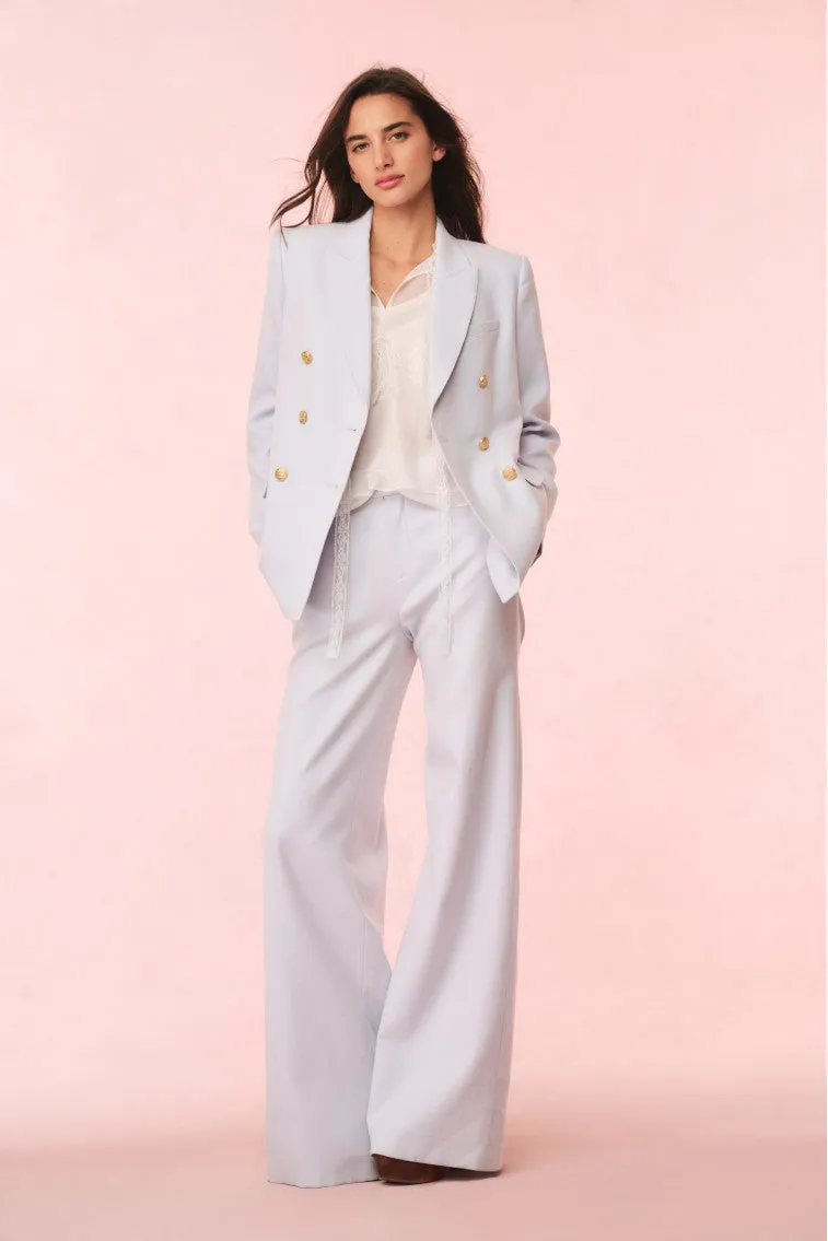 Reiser Wool-Blend Double-Breasted Blazer sold by LoveShackFancy