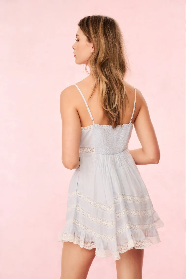 Alonna Cotton Lace-Trimmed Mini Dress sold by LoveShackFancy product image thumbnail 5