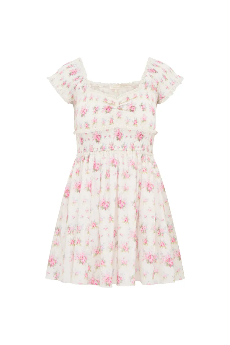 Siona Cotton Floral Mini Dress sold by LoveShackFancy product image thumbnail 4