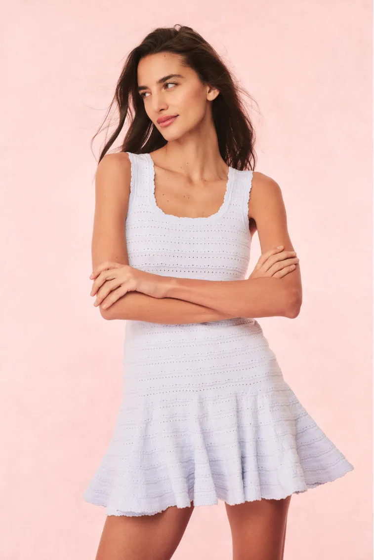 Maryanne Knit Mini Dress - MORNING SKY sold by LoveShackFancy product image thumbnail 2