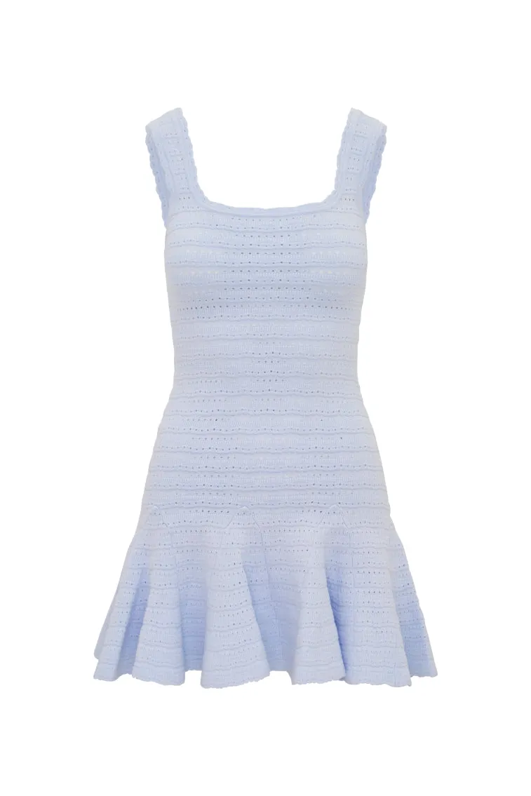 Maryanne Knit Mini Dress - MORNING SKY sold by LoveShackFancy product image thumbnail 5