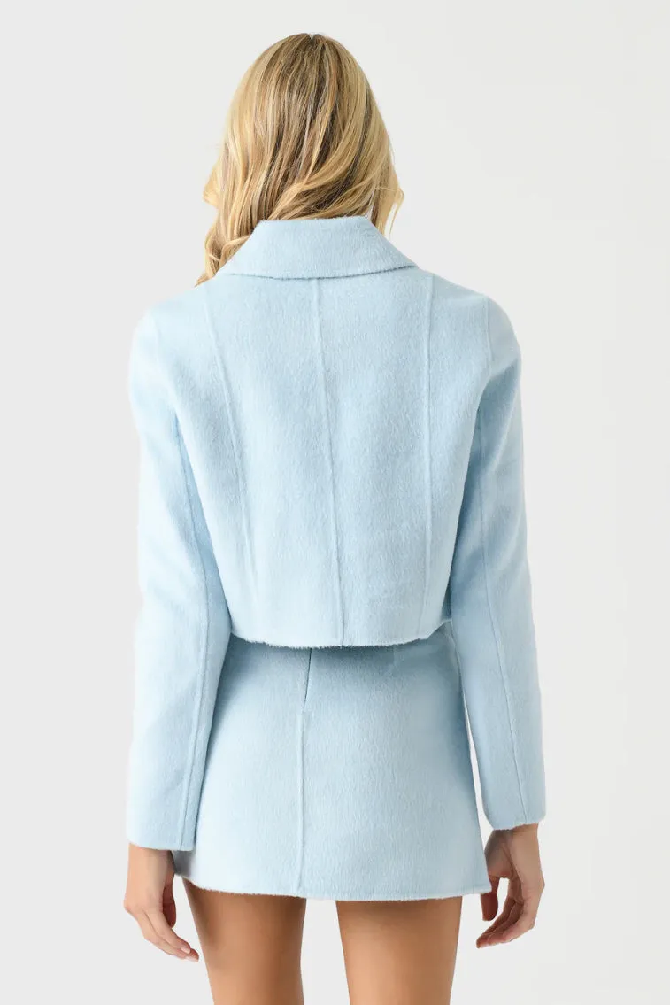 Lettie Wool Military-Inspired Jacket - COSMIC SKY sold by LoveShackFancy product image thumbnail 3